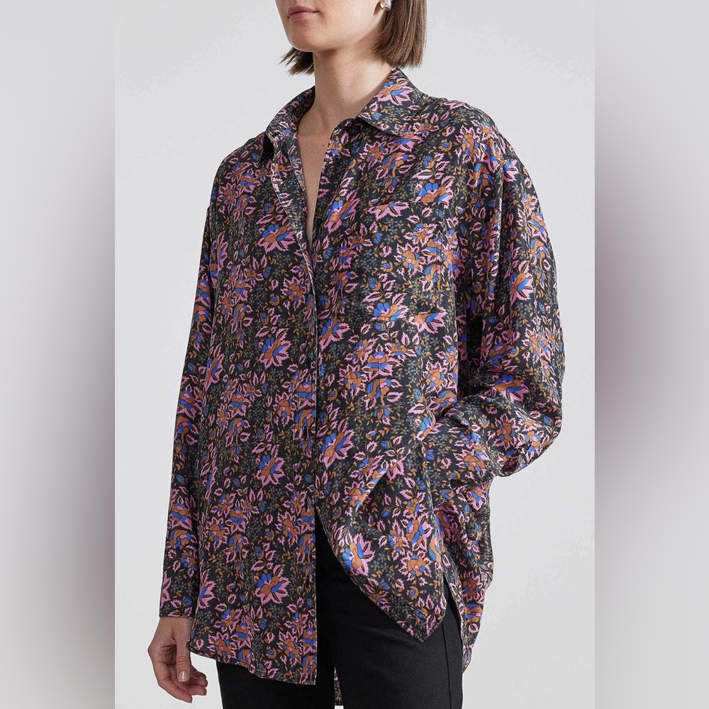 Apiece Apart Silk Button-Up Shirt